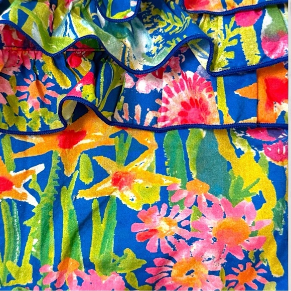 Familiar Japan Luxury Baby Romper 70 / US 6–12M – Vibrant Floral Print – NWOT - Picture 6 of 16